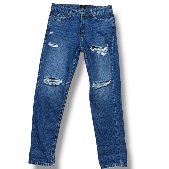 Forever 21 Other - Forever 21 Straight Leg Ripped Distressed Denim Jeans Mens Size 32